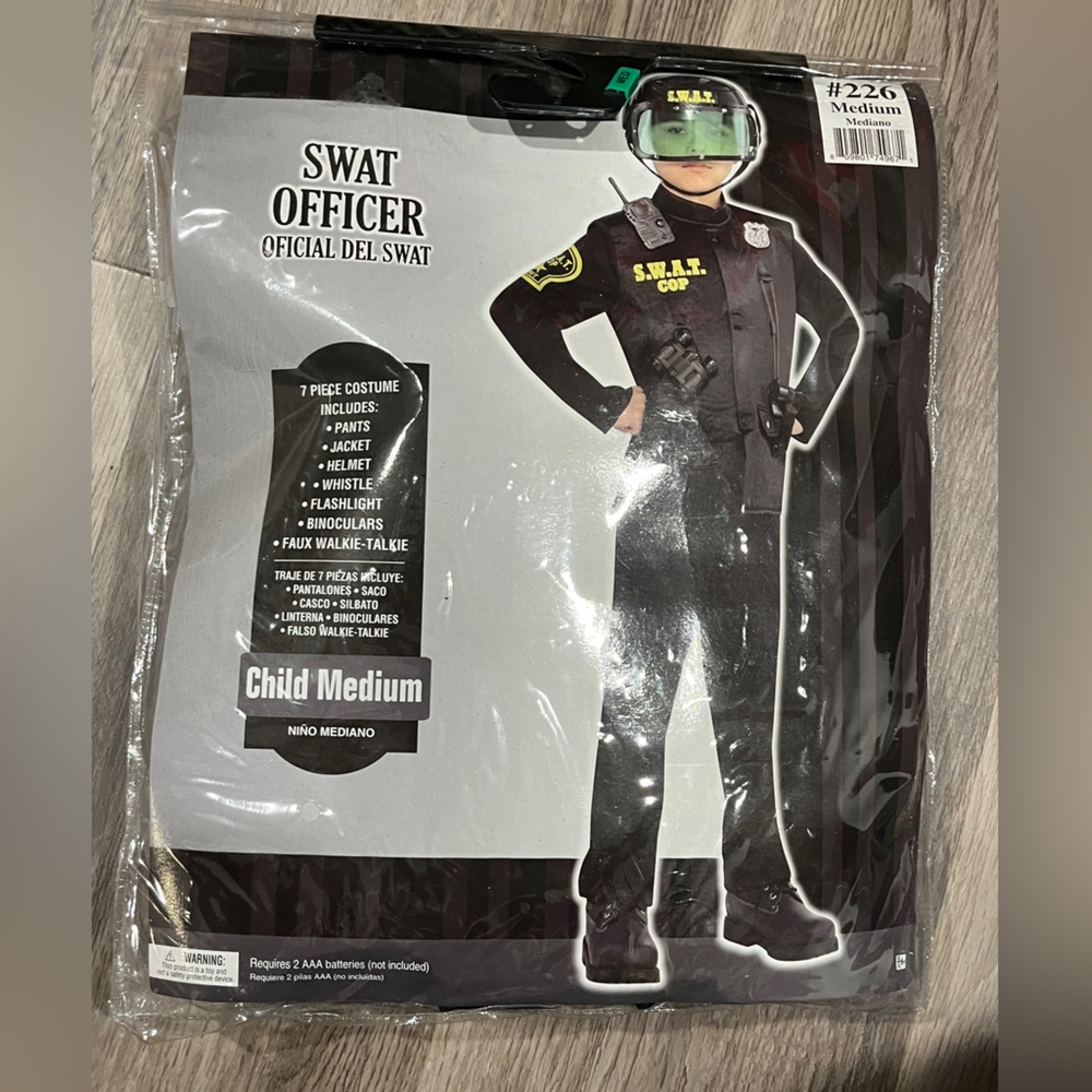 Child Medium SWAT Officer Costume
